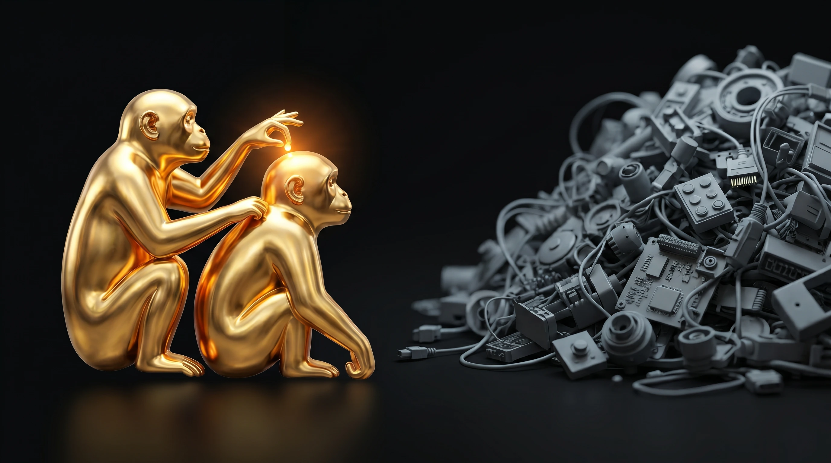 Abstract visual representing product focus without feature bloat